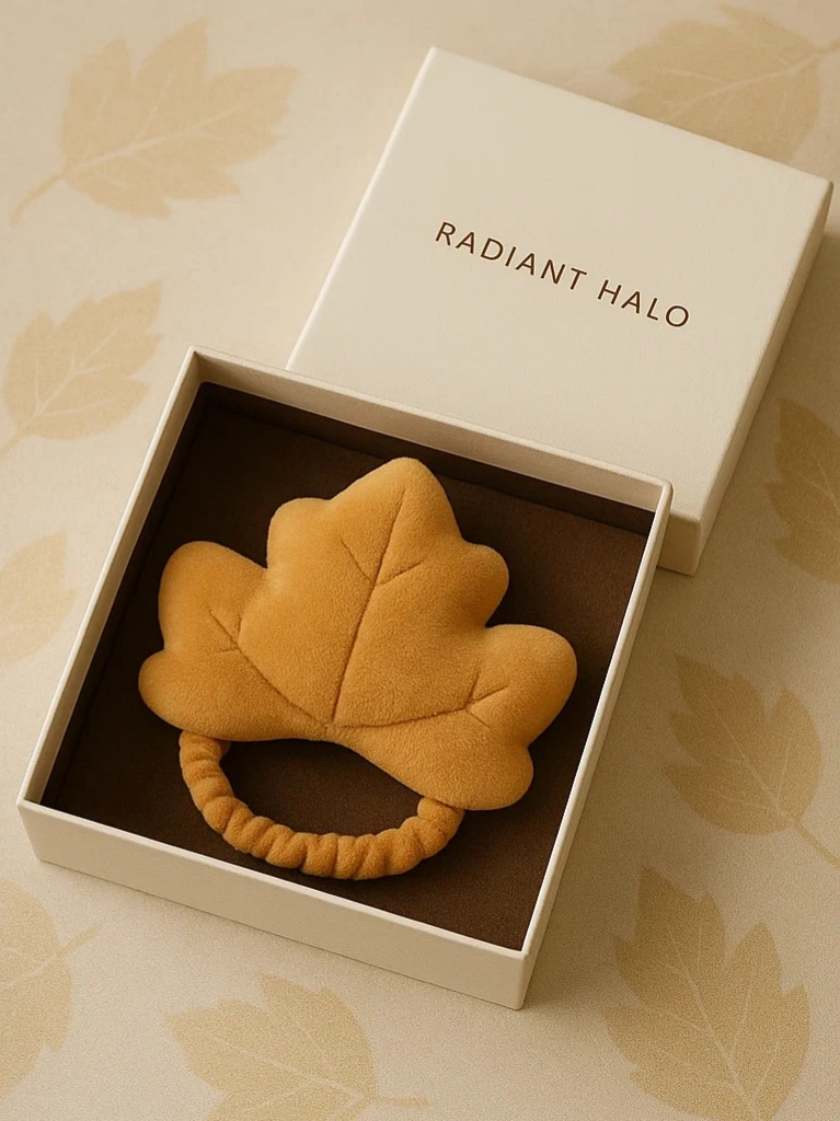 Bentiță pentru Bebeluși cu Design de Frunză Naturală