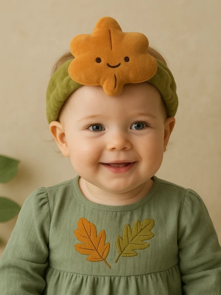 Baby Stirnband mit Blattdesign