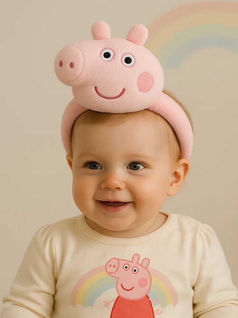Faixa de cabeça infantil Peppa Pig