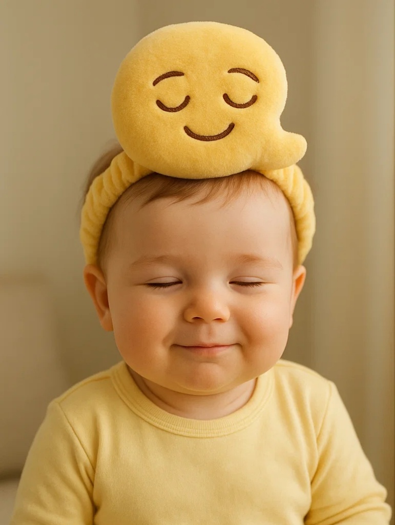 Peaceful Face Baby Headband