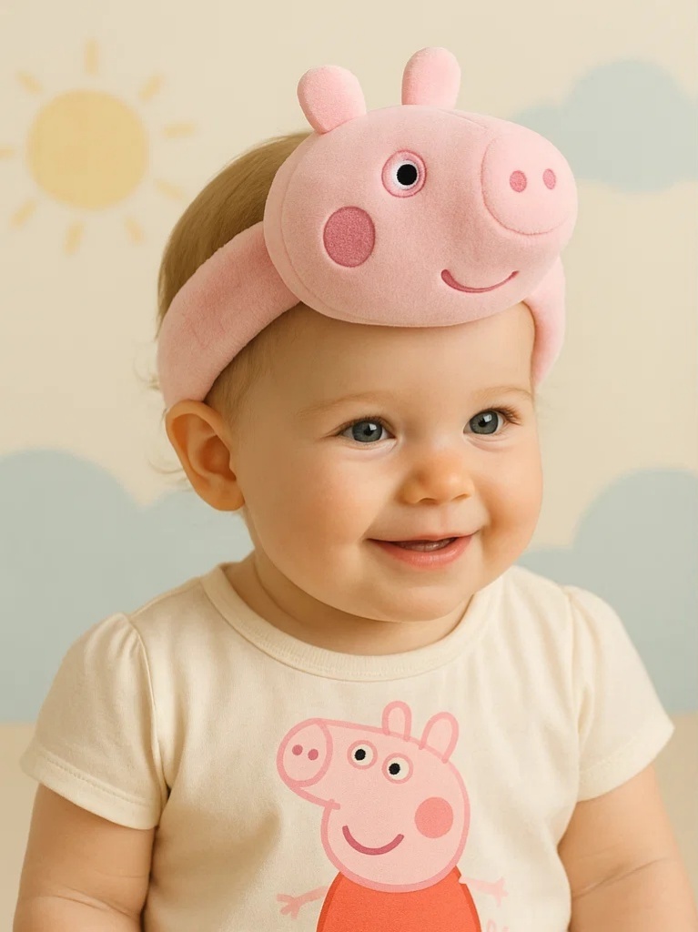 Peppa Pig Baby Headband Cartoon Pink Accessory