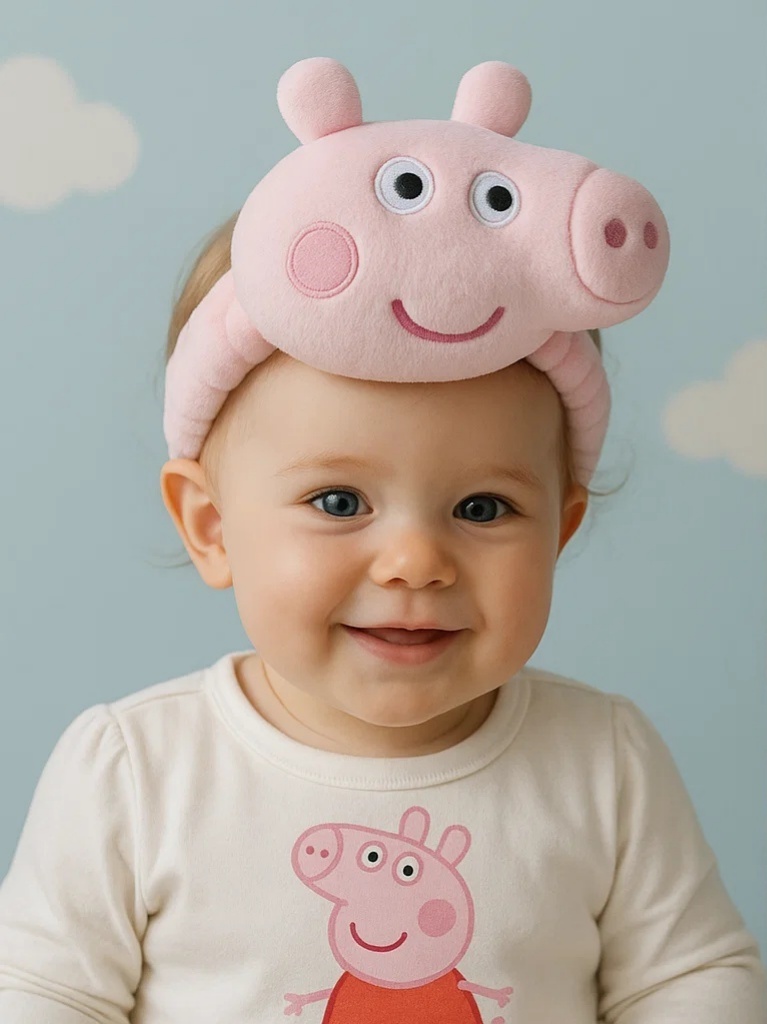 Peppa Pig Baby Headband Adorable Cartoon Style