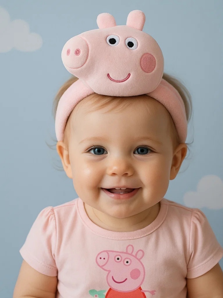 Peppa Pig Baby Headband Cute Cartoon Style