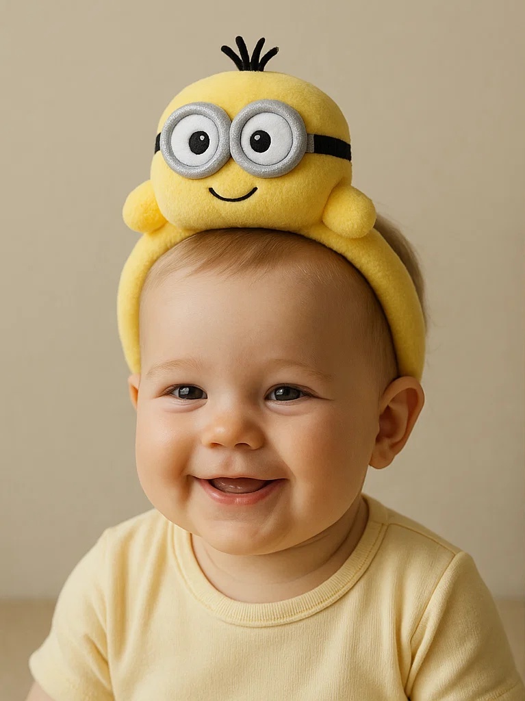Cinta para la cabeza de bebé Minions