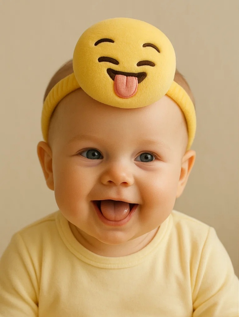 Diadema Bebe Carita Emoji