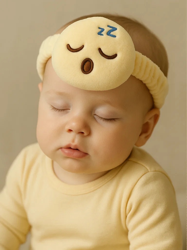 Bandeau Bebe Emoji Accessoire de Cheveux en Peluche Douce pour Nouveaux Nes et Tout Petits