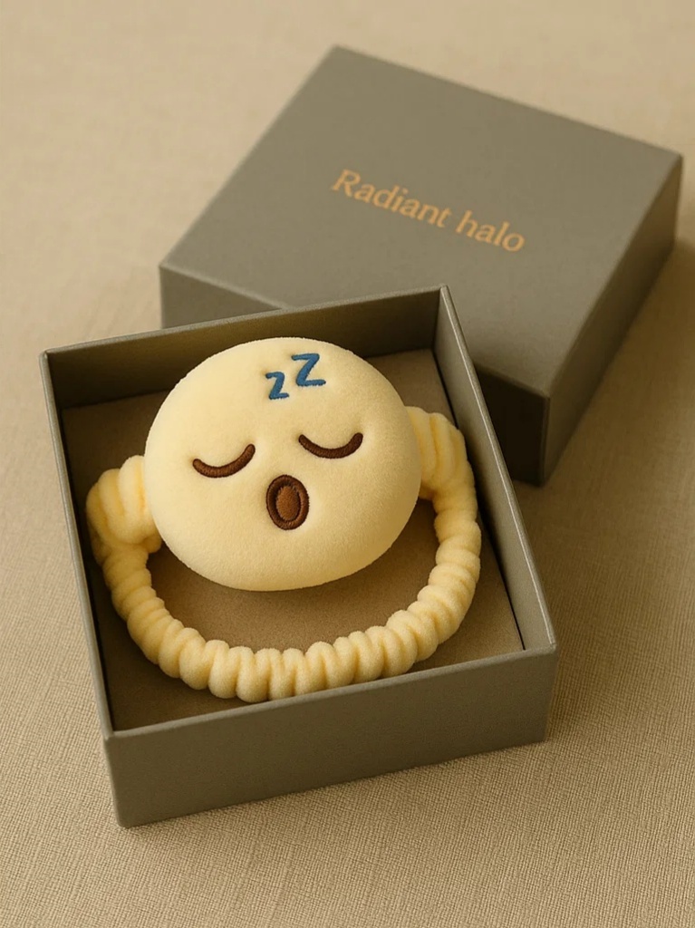 Bandeau Bebe Emoji Accessoire de Cheveux en Peluche Douce pour Nouveaux Nes et Tout Petits