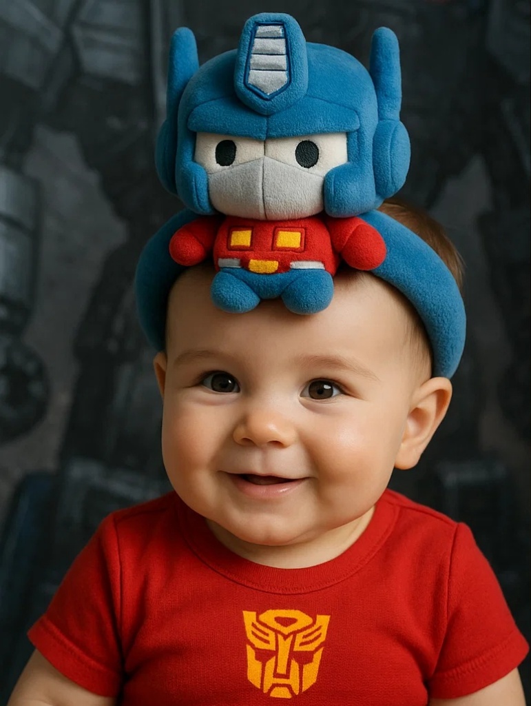 トランスフォーマーシリーズ ベビーヘッドバンド ソフトコットンデザイン