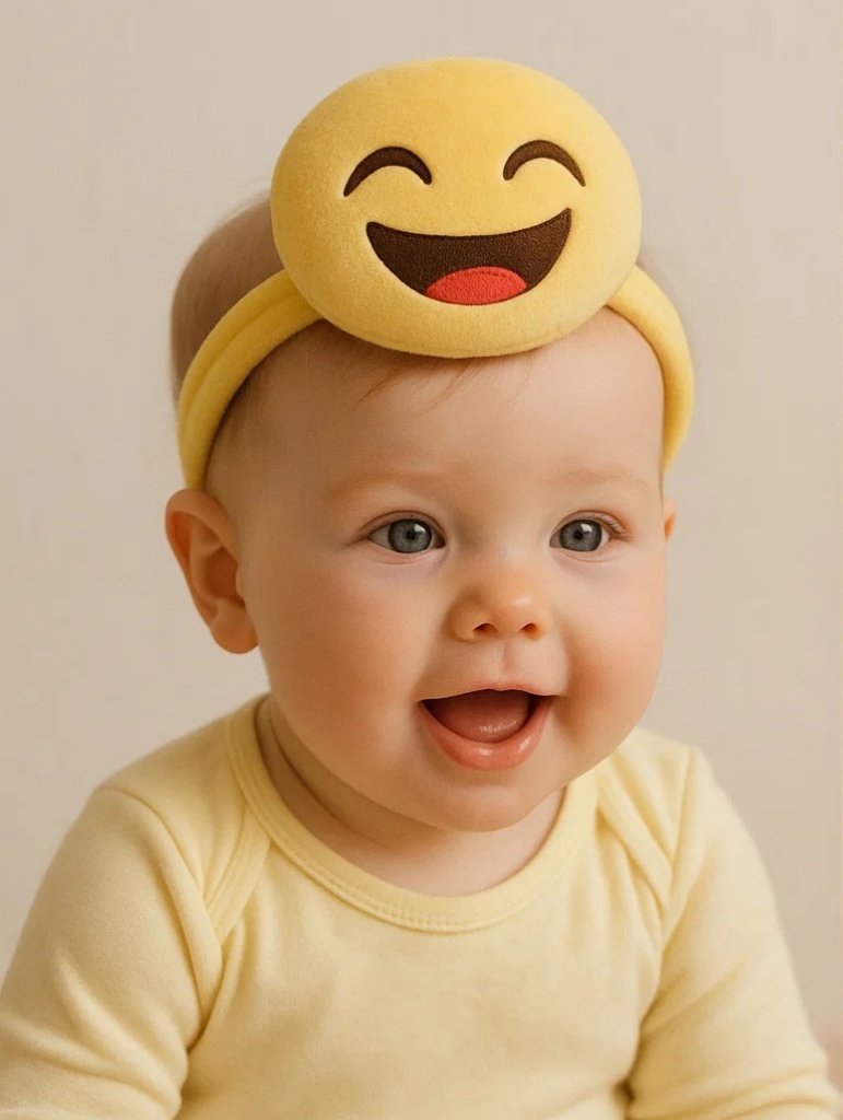 Bandeau Bébé Visage Emoji
