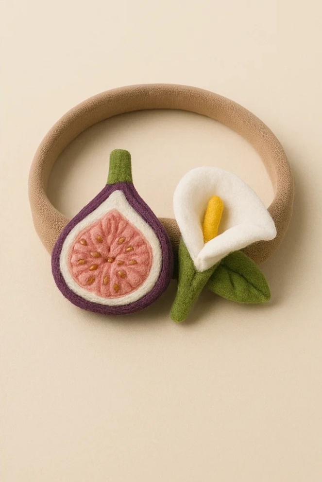 Fig and Lily Baby Headband | Whimsical Plush Accessory for Little Girls