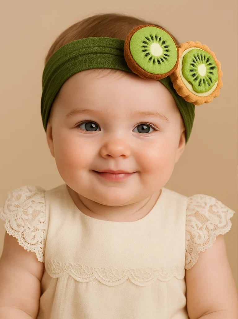 Kiwi Delight! | Plush Kiwi Pie Headband That’s a Slice of Fun