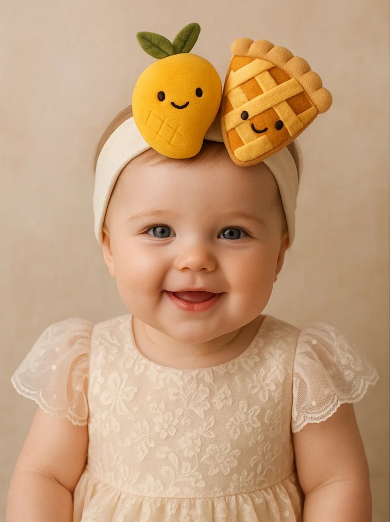 Mango Magic! | Sweet Tropical Baby Crown for Golden Moments
