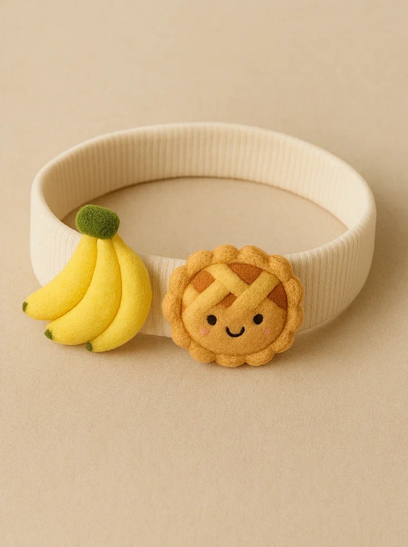 Banana Bliss Babe! | Plush Pie Crown That’s Too Cute to Handle