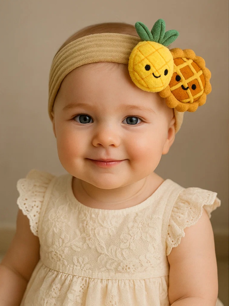 Tropic Baby Vibes! | Pineapple Pie Plush Crown for Sunny Smiles