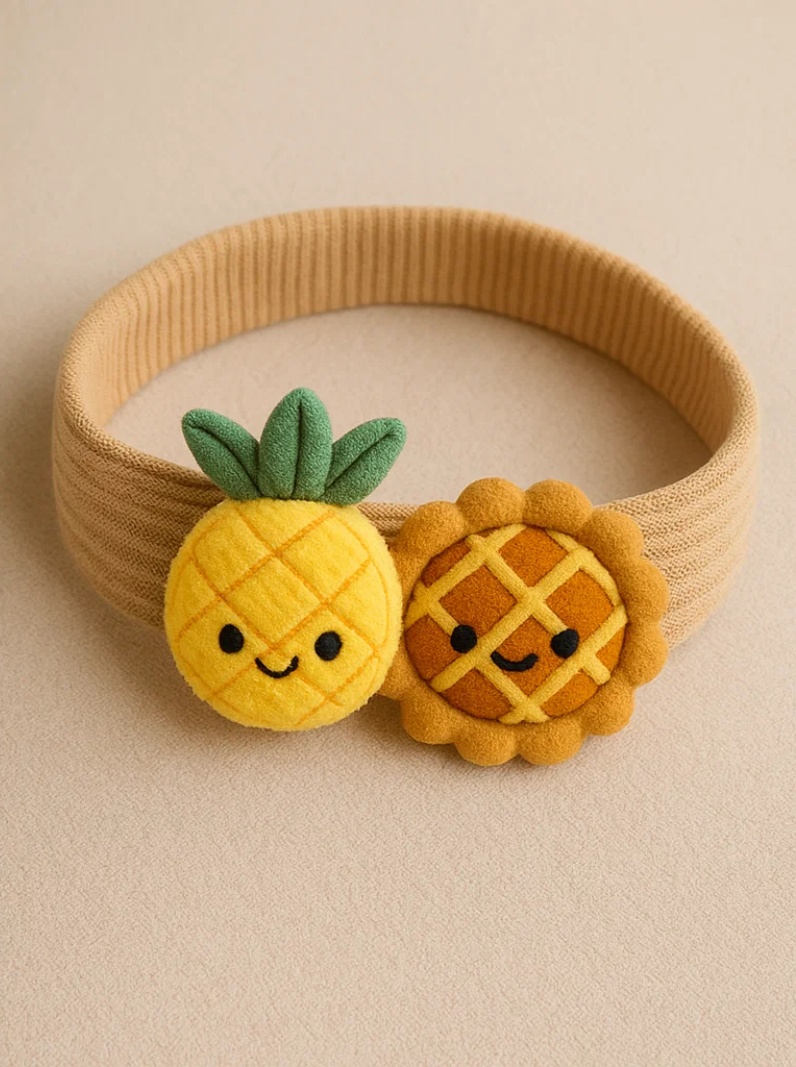 Tropic Baby Vibes! | Pineapple Pie Plush Crown for Sunny Smiles