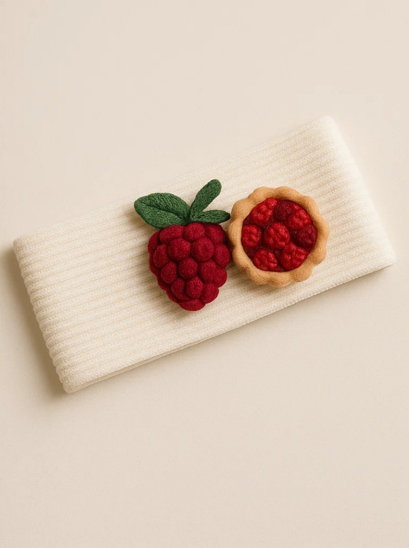 Himbeertraum | Niedliches Stirnband für Babys mit Fruchtmotiv
