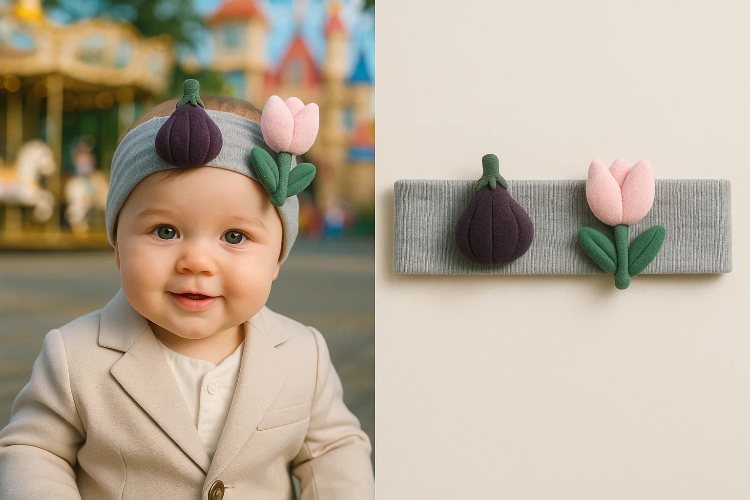 Fruit-Decorated Baby Headbands: A Must-Have Accessory for Baby Photos!