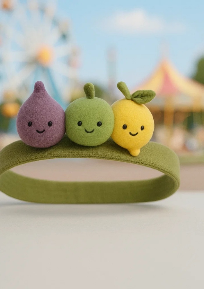 Fruit Trio Baby Headband – Fun and Stylish Accessory for Your Little One!