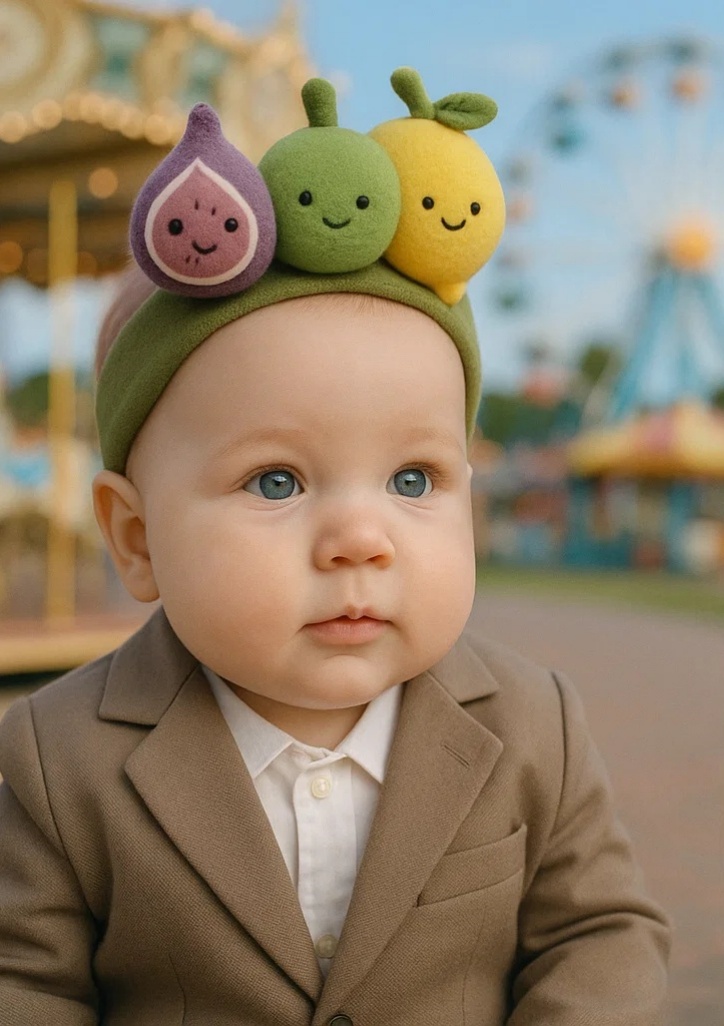 Fruit Trio Baby Headband – Fun and Stylish Accessory for Your Little One!
