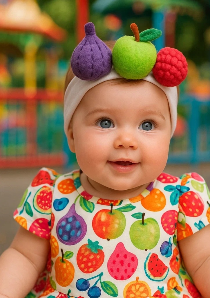 Fruit Fun Baby Headband – A Colorful and Playful Accessory for Your Little One!