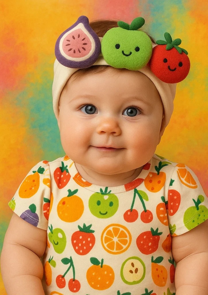 Fruit Fiesta Baby Headband – Bright, Fun, and Stylish Accessory for Your Baby!