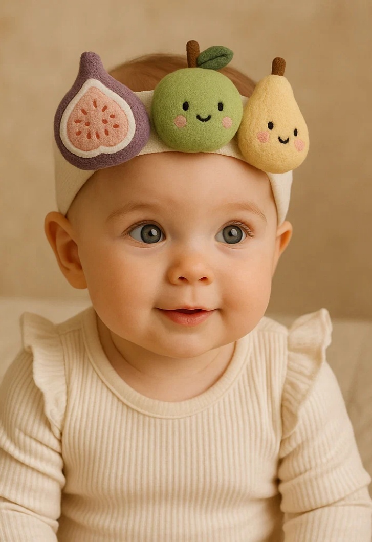 Adorable Baby Headband with Fruit Design – A Perfect Addition to Your Baby’s Wardrobe!