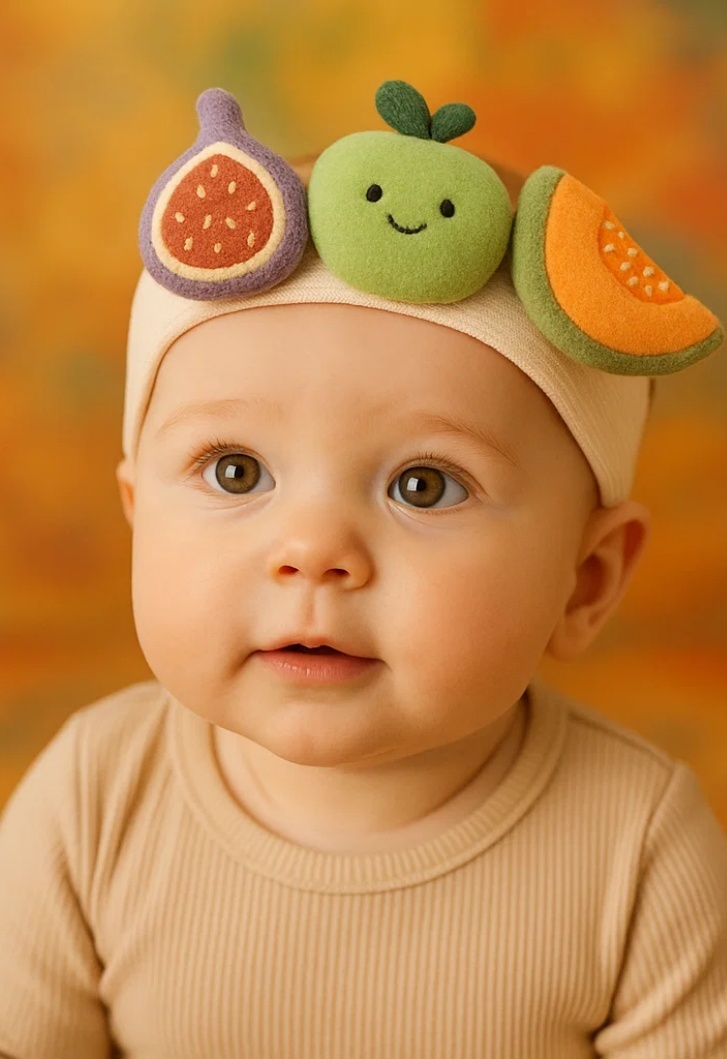 Cute Baby Headband with Fruit Design – Perfect for Adding Fun to Your Baby's Outfit!