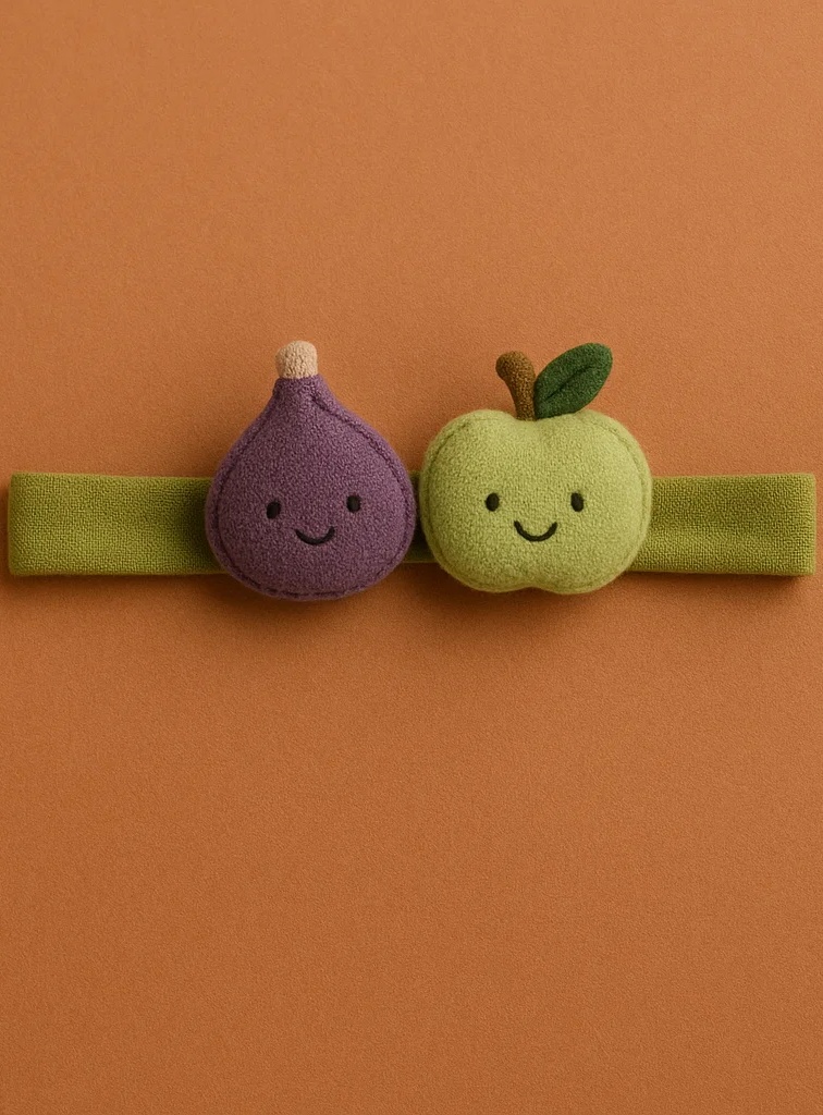 Fruit Fusion on Your Baby’s Head – Fig and Green Apple Plush Baby Headband!