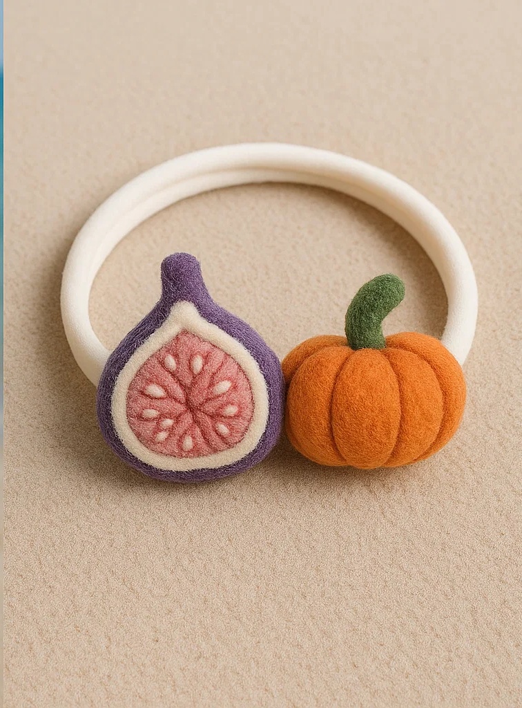 Fall in Love with This Headband – Fig and Pumpkin Plush Baby Headband!