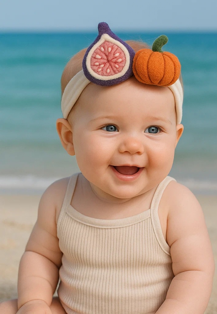 Fall in Love with This Headband – Fig and Pumpkin Plush Baby Headband!