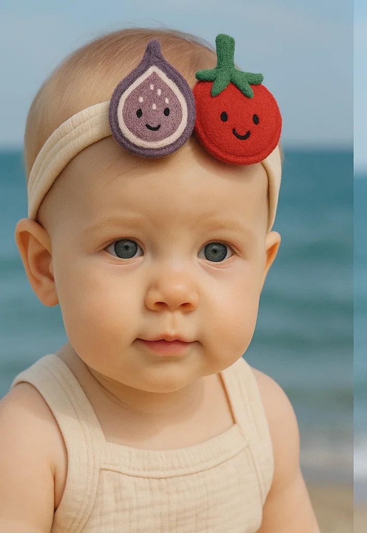 Berry Sweet on Your Baby’s Head – Fig and Strawberry Plush Baby Headband!