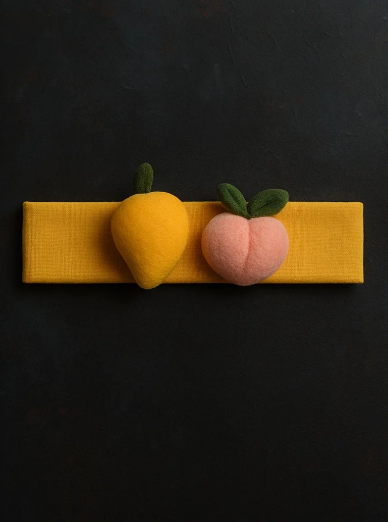Make Your Baby's Style Pop with This Mango & Peach Headband – Adorable and Comfortable!