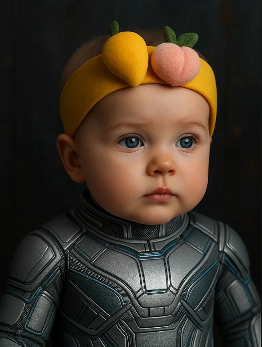 Make Your Baby's Style Pop with This Mango & Peach Headband – Adorable and Comfortable!