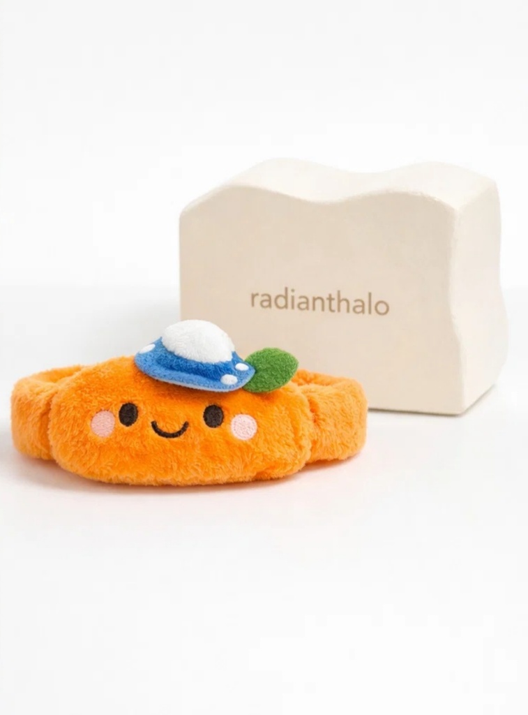 Orange-Themed Plush Baby Headband with Matching Toys - Product 2