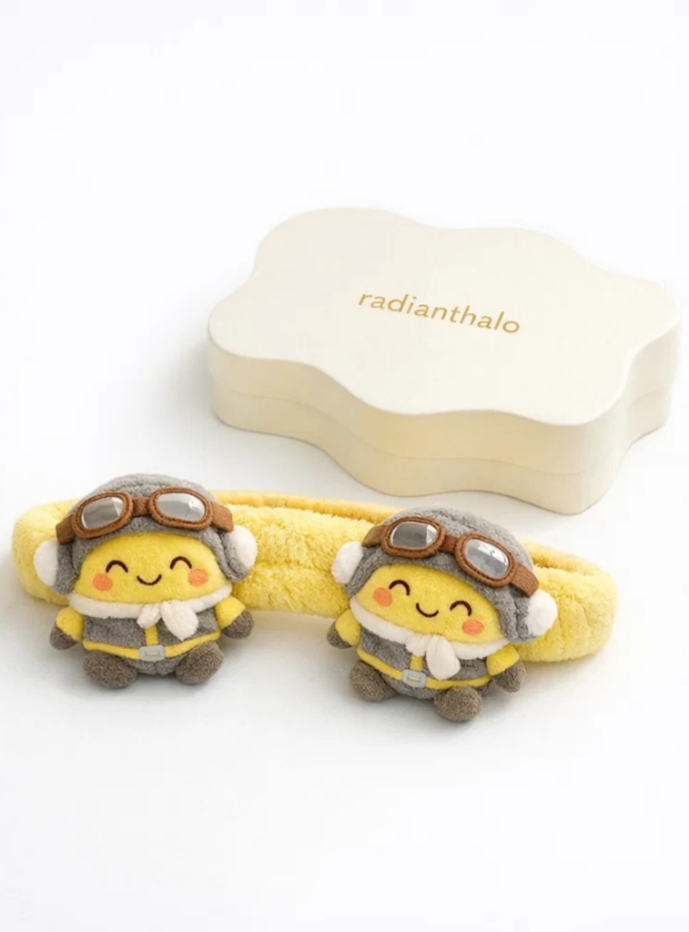 Pilot-Themed Plush Baby Headband with Matching Toys - Product 3