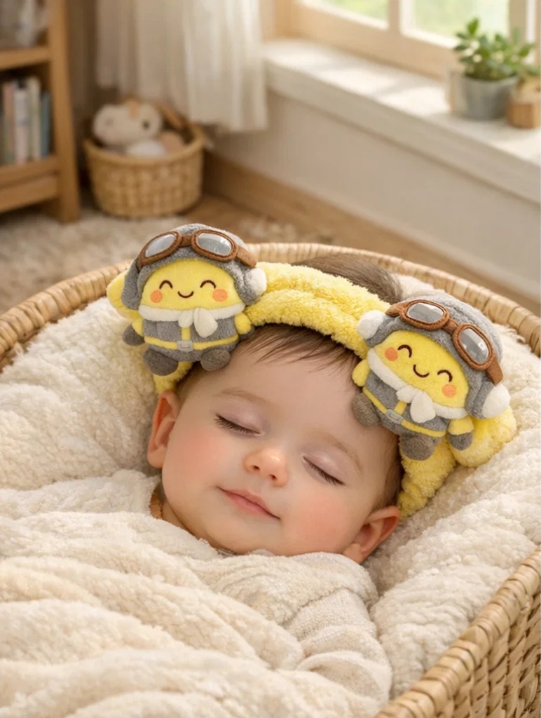 Pilot-Themed Plush Baby Headband with Matching Toys - Product 3