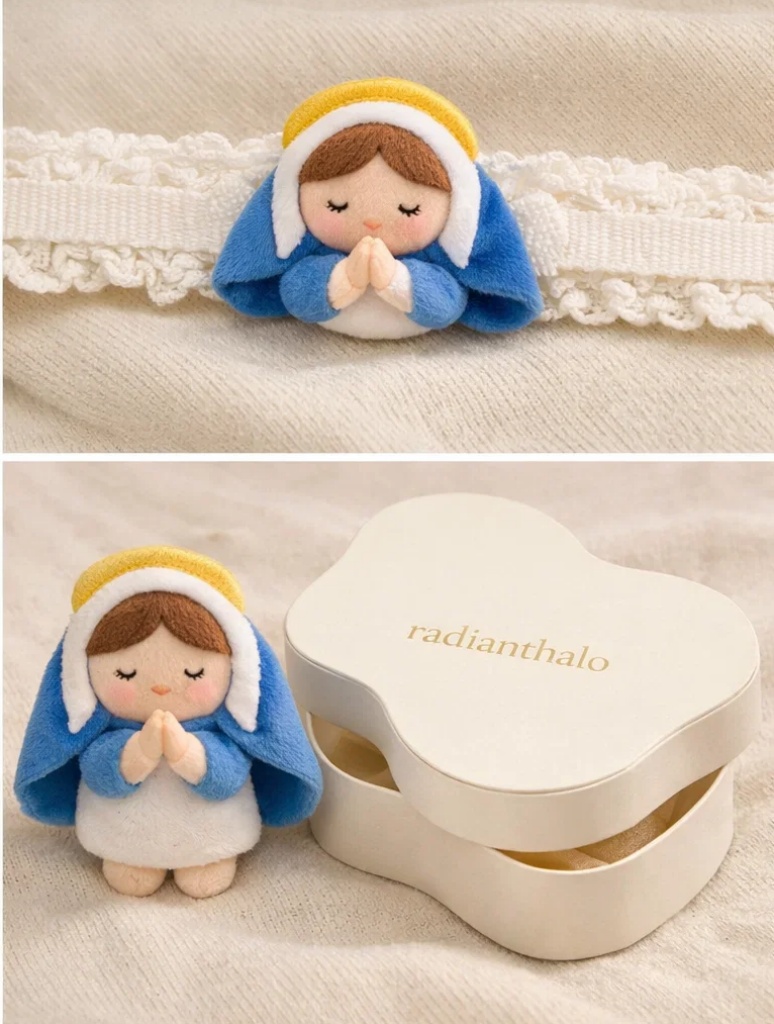 Baby Headband with Angel Prayer Design