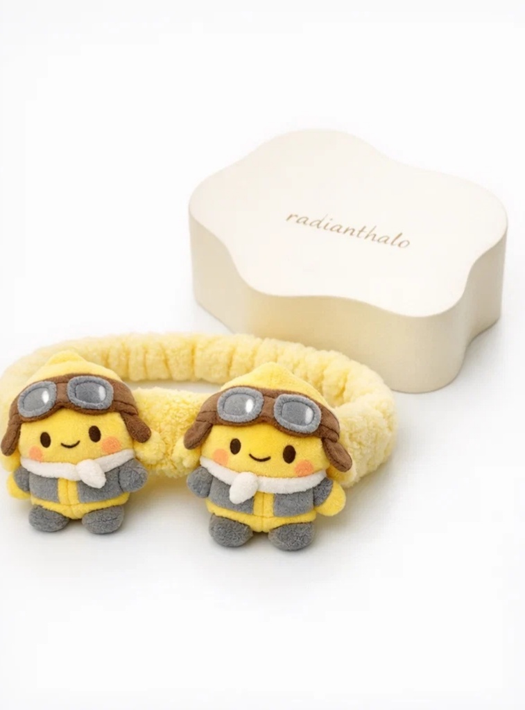 Pilot-Themed Plush Baby Headband with Matching Toys - Product 4