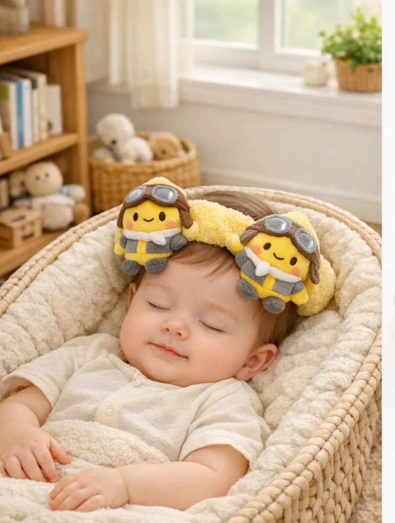 Pilot-Themed Plush Baby Headband with Matching Toys - Product 4