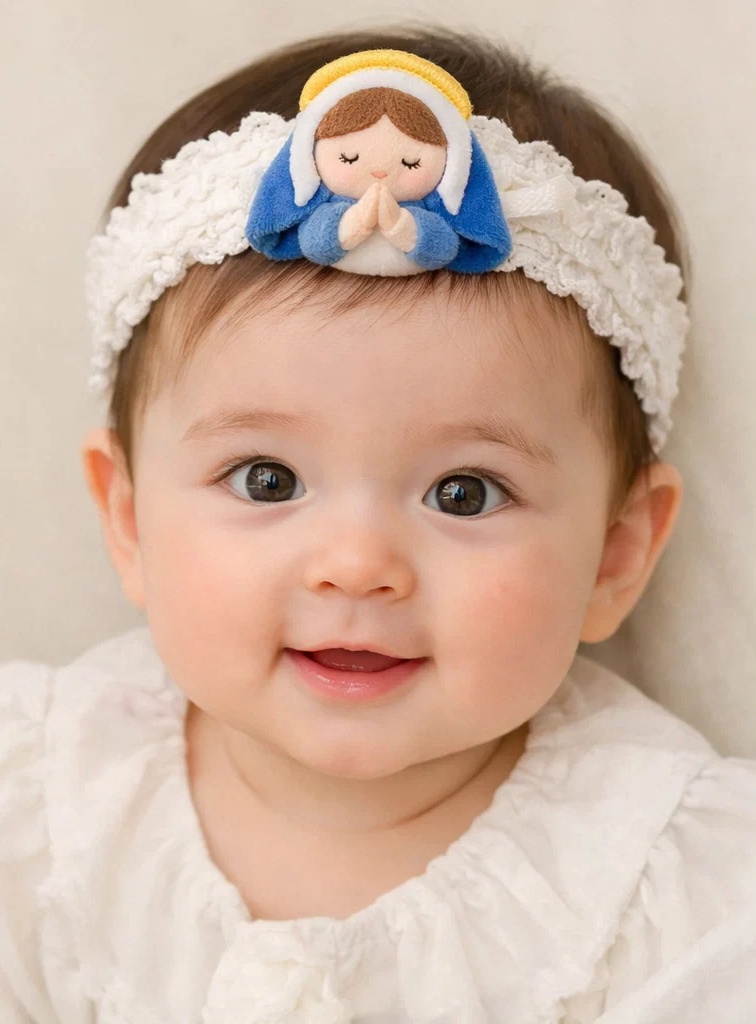 Baby Headband with Angel Prayer Design