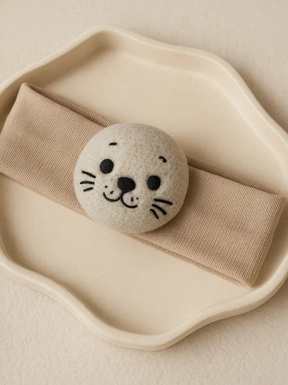 Diadema para bebé con diseño de animalito – Accesorio suave para fotografía