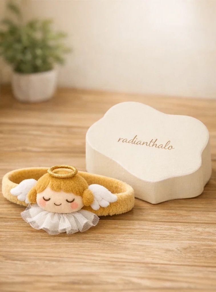 Angel-Themed Plush Baby Headbands for Twins - Product 7