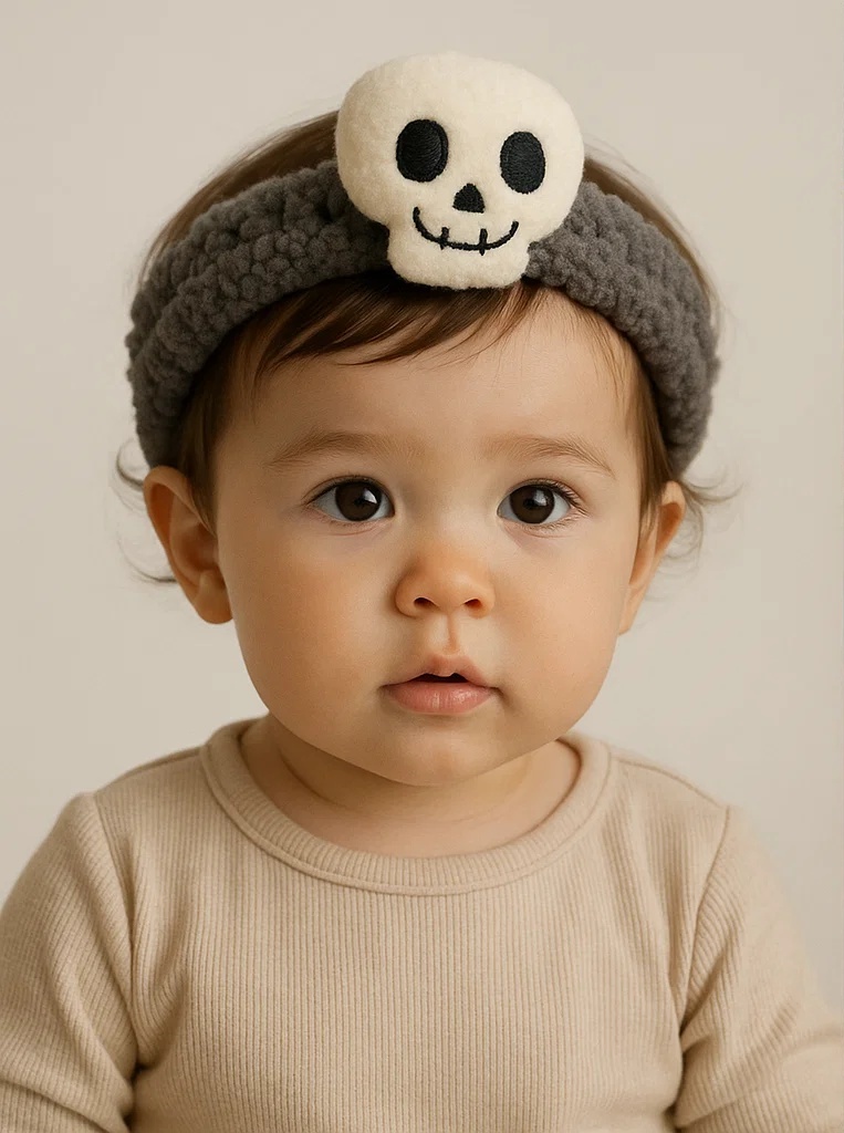 かわいいハロウィン赤ちゃん用ヘアバンドぬいぐるみ付き – 赤ちゃんの写真に最適 B端 – B端の顧客が大好き！
