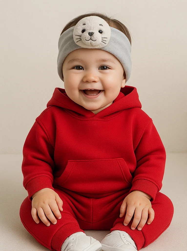 Süßes Baby-Stirnband mit Seehund-Design – Ideal für Fotos und Alltag