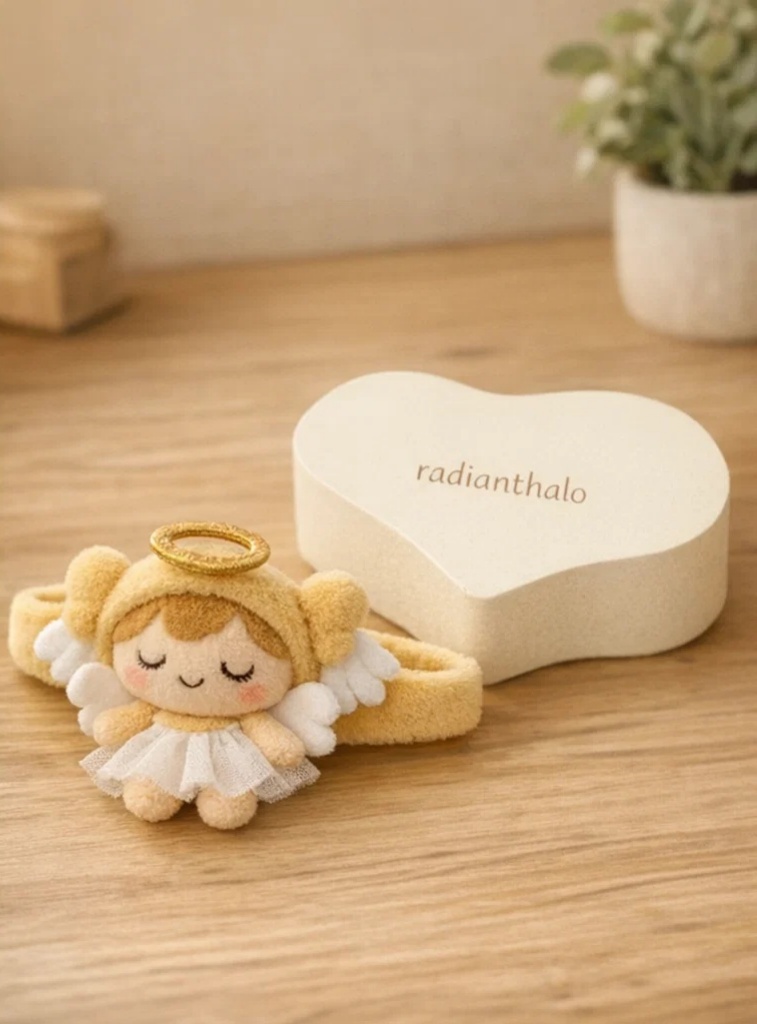 Angel-Themed Plush Baby Headbands for Twins - Product 8