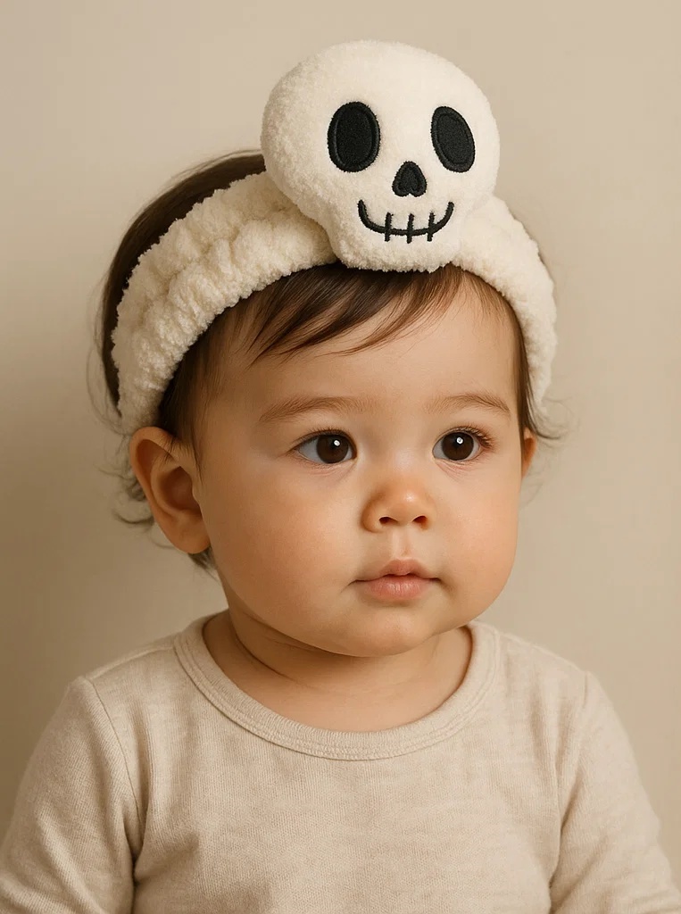 Faixas de cabelo fofas para bebês com brinquedos de pelúcia de Halloween – perfeitas para fotos de bebês B端 – Clientes B端 vão amar!