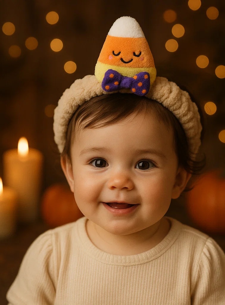 Bentițe drăguțe pentru bebeluși cu jucării de pluș de Halloween – perfecte pentru fotografii cu bebeluși B端 – Clienții B端 vor iubi acest produs!