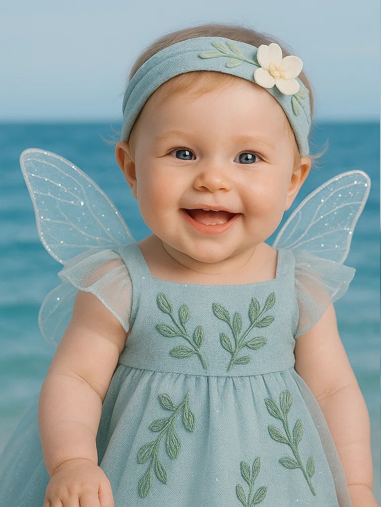 Charming Baby Headband with Soft White Flower Decoration