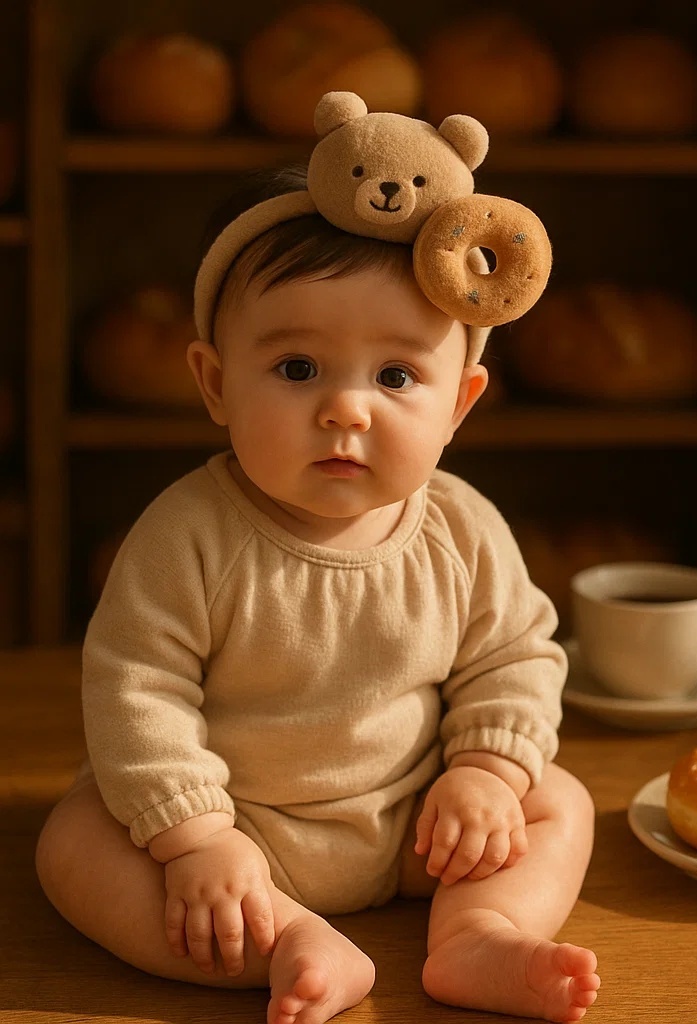 Soft and Stylish Baby Headbands with Adorable Animal and Donut Embellishments – Great for Photos!
