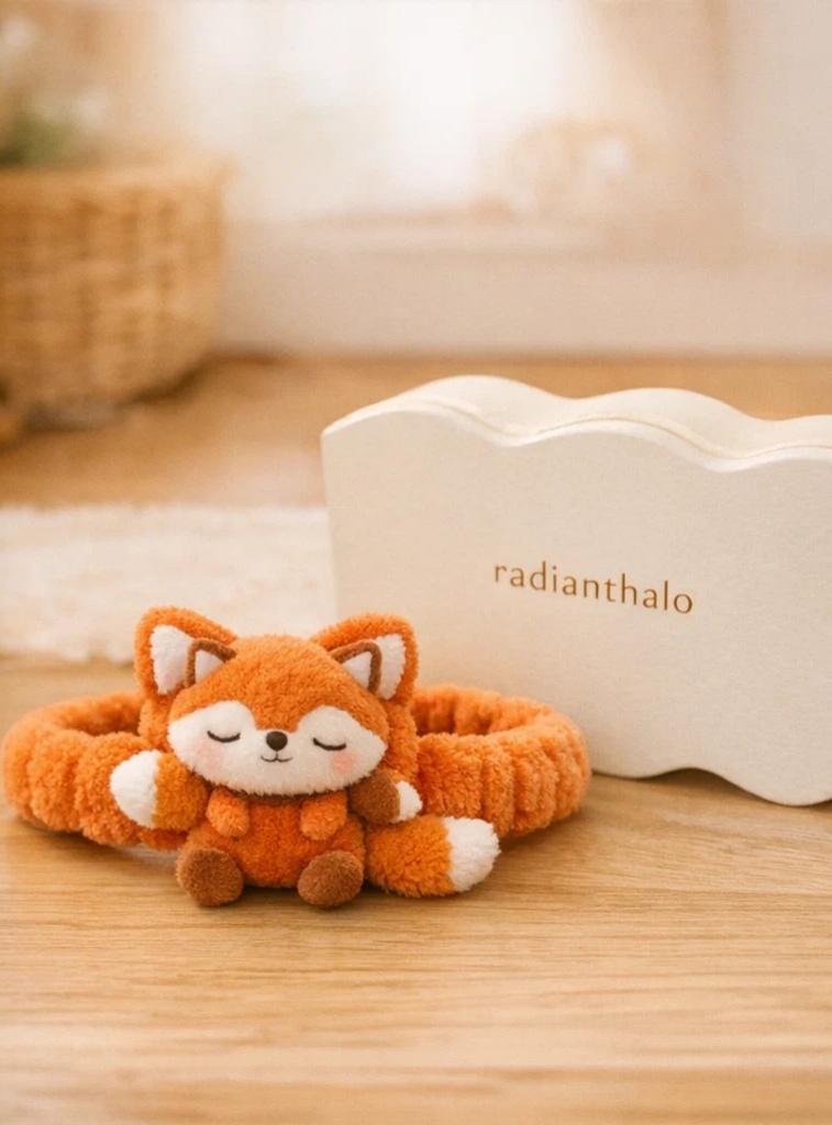 Liška Dvojčata Dětské Čelenky pro Zábavné Fotografování Dvojčat